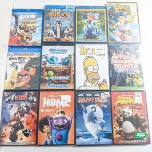 Pixar / Kids Movies Dvd & Blu-ray lot